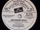 ELVIS PRESLEY: Jailhouse Rock / Treat Me Nice RCA Reissue Jukebox 78 N- Promo