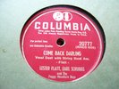LESTER FLATT, EARL SCRUGGS  Come Back Darling  COLUMBIA Bluegrass 78 EX