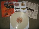 Saxon – Dogs Of War VERY RARE COLOURED LP LIMITED EDITION SANDY VINYL + STICKERS