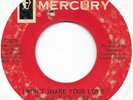 THE PARAMOUNTS I Won't Share Your Love on Mercury northern soul 45 HEAR