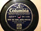1940 ROLAND HAYES BLACK Tenor unacc NEGRO SPIRITUAL Were you there/ Here de Lamb