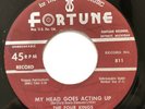 The Four Kings 45 Rare Original 1954 Fortune #811 Stamped  Detroit Doo Wop Soul