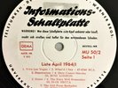 Teldec Informationsplatte White Promo Elvis Paul Anka Pyramids MU 50/2