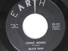 SUPER RARE  Black Rain EARTH 101 VG+ ROCK N' ROLL HARD ROCK / GARAGE 45