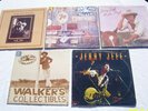 Jerry Jeff Walker LP Lot: Ridin High, Collectibles, A Man Must Carry On, Live