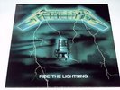 METALLICA - RIDE THE LIGHTNING - LP RED VINYL FRENCH DIFFERENT GREEN COVER X722