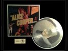 THE ALICE COOPER SHOW LP FRAMED WHITE GOLD SILVER PLATINUM TONE NON RIAA