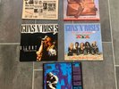 5x LP GUNS N'ROSES Lies, Nightrain,It's so easy, Silent Shots,use your Illusion
