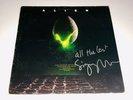 Alien Rare Original Movie Soundtrack Vinyl LP Record Signed Sigourney Weaver WOW