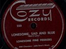 78-BLUEGRASS-LONESOME PINE FIDDLERS-PAIN IN MY HEART/LONESOME SAD & BLUE on COZY