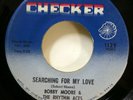 BOBBY MOORE Rhythm Aces 45 Searching for my love CHECKER promo soul   Ct 2813