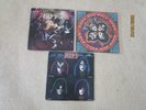 3 KISS LPS RECORDS...ALIVE,THE BEST OF THE SOLO ALBUM & ROCK AND ROLL OVER.