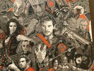Mondo Guardians Of The Galaxy Purple Marble Vinyl LP Record Tyler Stout Marvel