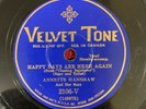 VELVET TONE 2106-V Annette Hanshaw 78rpm Happy Days Are Here Again