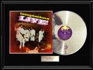 THE TEMPTATIONS LIVE FRAMED LP WHITE GOLD PLATINUM TONE VINYL RECORD NON RIAA