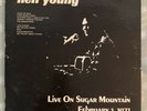 Neil Young Live on Sugar Mountain 1971 Rare Bootleg LP 33 vinyl