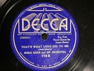 JAZZ NOBLE SISSLE SIDNEY BECHET LENA HORNE That's What Love Did To Me DECCA 778