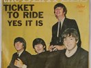 THE BEATLES: Yes It Is / Ticket to Ride CAPITOL 5407 RCA Contract Press 45 w/ PS