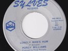 PORGY WILLIAMS Lonely Man's Hum RARE northern soul GREAT crossover 45 & MONARCHS