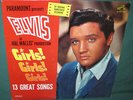 Elvis Presley LPM-2621 Girls Girls Girls LP Flat Label Original 1962 NM