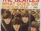 THE BEATLES: What Goes On / Nowhere Man US Capitol 5587 45 w/ PS NM- HEAR