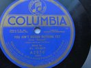 Al Jolson 78rpm Single 10-inch Columbia Records #A-2836 You Ain't Heard Nothing
