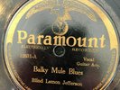 Paramount 12631 Blind Lemon Jefferson BALKY MULE BLUES  78 rpm 1928 V