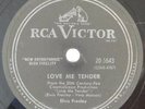 ELVIS PRESLEY Love Me Tender CANADA RCA 78 RPM any way you want me V