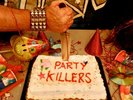 Raven ?– Party Killers LP with flexi disc ,patch and Autographs