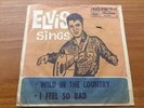 ELVIS SINGS 45 Portrait Sleeve Wild in the country RCA Australia
