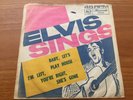 ELVIS SINGS 45 Portrait Sleeve baby let's play house RCA Australia