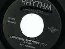 ROY HAWKINS I Hate to Be Alone/Lonesome Without You 1958 RHYTHM Blues 45 VG+