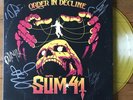 Sum 41 - Order In Decline 12” Yellow Vinyl Lp Signed Autographed