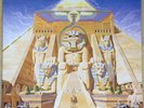 IRON MAIDEN POWERSLAVE 1ST PRESS 1984 UK EMI VINYL LP EJ 2402001 + FLYER