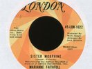 MARIANNE FAITHFULL Sister Morphine on London Promo Rock 45 Hear