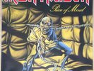 IRON MAIDEN PIECE OF MIND 1ST PRESS 1983 UK EMI VINYL LP EMA800 + FLYER  EX / NM