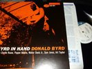 DONALD BYRD : BYRD IN HAND LP 1985 BLUE NOTE BST 84019 FRANCE