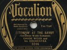 Chick Webb & Orch 'Stompin' At The Savoy/On The Sunny..' Vocalion 3246 78 rpm