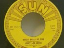 Jerry Lee Lewis SUN 281 GREAT BALLS OF FIRE (ROCKABILLY 45) PLAYS STRONG VG+TO++