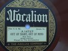 The Ambassadors 78rpm Single 10-inch Vocalion Records #14727 Out Of Sight, Out..