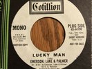 EMERSON, LAKE & PALMER - LUCKY MAN, PROMO 45, MONO/ STEREO, COTILLION 45-44106,