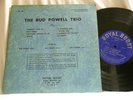 BUD POWELL TRIO Curly Russell Max Roach Royal Roost RLP 401 mono 10