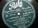 DUMONT PERLEMUTER Mozart a Paris RECORD 5 french 1956 pathe DTX 195 FD LP