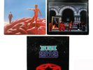 ORIGINAL SET OF 3 RUSH VINYL RECORDS LP: HEMISPHERES, MOVING PICTURES, 