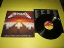 METALLICA - MASTER  OF PUPPETS - MUSIC FOR NATIONS MFN 60 EX/EX++ INNER TESTI UK