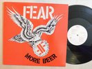 PUNK ROCK LP - FEAR - MORE BEER 1985 Restless 72039-1 w/ Insert VG+