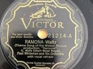1928 BIX BEIDERBECKE / PAUL WHITEMAN “RAMONA” 78 rpm VICTOR 21214 VG+