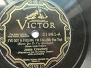 Jesse Crawford 78rpm Single 10-inch Victor Records VE #21981 I've Got A Feeling