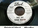 ? RODGE MARTIN promo 'They Say' NM + COVER Northern Soul 45