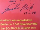 THROBBING GRISTLE Funeral In Berlin 1981 LP AUTOGRAPHED BY GENESIS P. ORRIDGE
